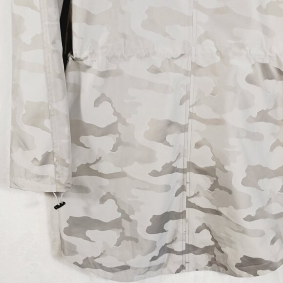Chico's NWT Rain/Weather Jacket, Beige/Gray/Multi Camo, Size 1 U.S. 8/10 - Picture 8 of 16
